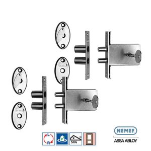 Nemef 1008 Veiligheidsbijzetslot Penslot 2x Gelijksluitend