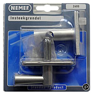 Nemef 2600/4 insteekgrendel 35 mm